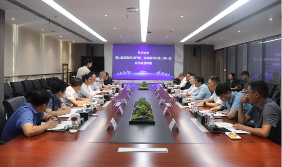 與隆基綠能座談會(huì)議現(xiàn)場(chǎng) 與隆基綠能座談會(huì)議現(xiàn)場(chǎng)